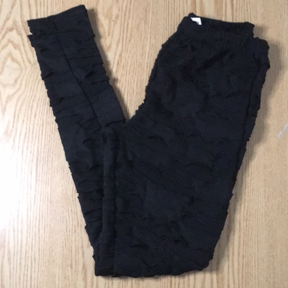 Bin 17 Girls or Women’s Distressed look Leggings Girls Large 10-12  Womens XS